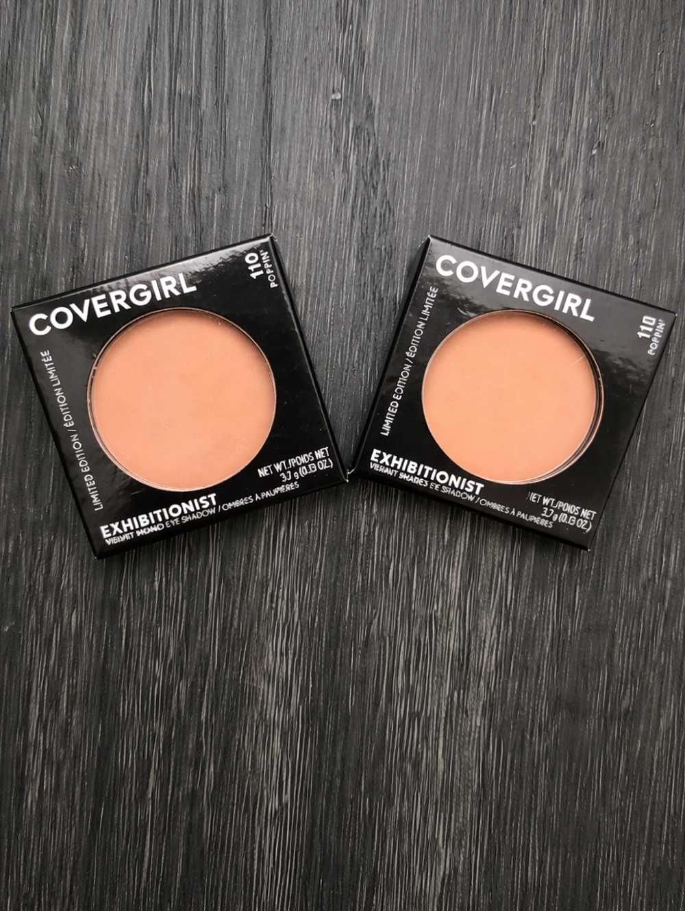 (2) COVERGIRL Exhibitionist Velvet Mono Eye Shadow 110 Poppin'  Limited Edition